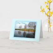 Natuur Reflecties Birthday Kaart (Gele Bloem)