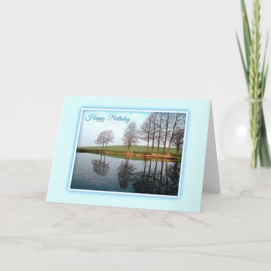 Natuur Reflecties Birthday Kaart (Voorkant)