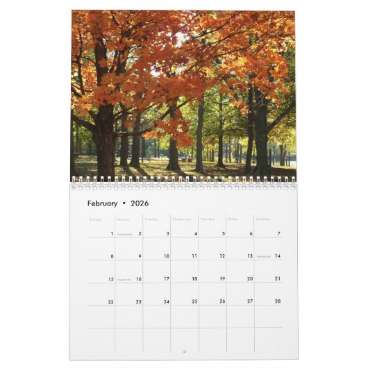Natuur Reiskalender 10.000 Herfstbladeren Kalender (Feb 2026)