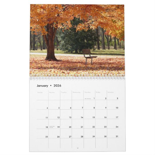 Natuur Reiskalender 10.000 Herfstbladeren Kalender (Jan 2026)