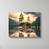 Natuur reizen - Landschap in het gebergte Canvas Afdruk (Voorkant)