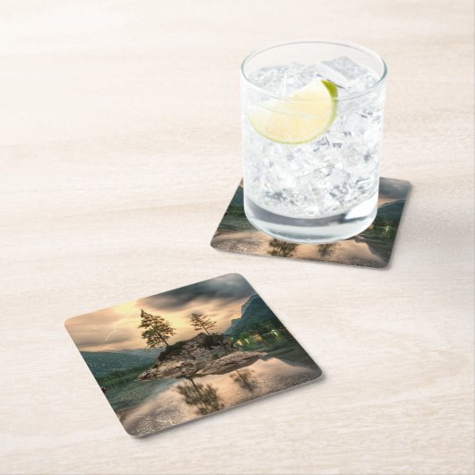 Natuur reizen - Landschap in het gebergte Kartonnen Onderzetters (Insitu)