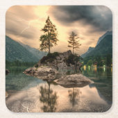 Natuur reizen - Landschap in het gebergte Kartonnen Onderzetters (Voorkant)