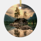 Natuur reizen - Landschap in het gebergte Keramisch Ornament (Voorkant)