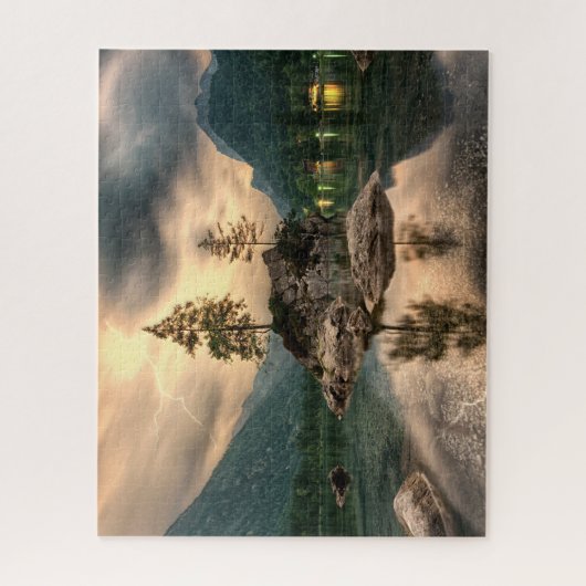 Natuur reizen - Landschap in het gebergte Legpuzzel (Verticaal)