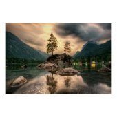 Natuur reizen - Landschap in het gebergte Perfect Poster (Voorkant)