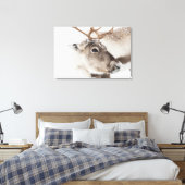 Natuur rendierfoto canvas afdruk (Insitu (Slaapkamer))