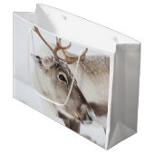 Natuur rendierfoto groot cadeauzakje (Voorkant Gekanteld)