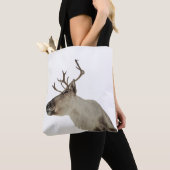 Natuur rendierfoto tote bag (Dichtbij)