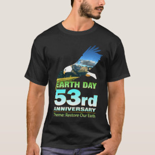 Natuur Retro Green voor Earth Day 2023 T-shirt