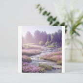 Natuur River landschapskunst puzzel Bedankkaart (Staand voorkant)