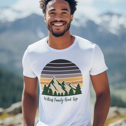 Natuur Road Trip Bos Cool Custom Family T-shirt