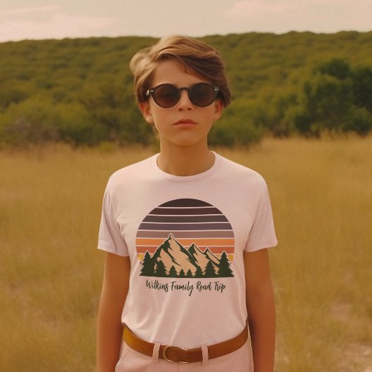 Natuur Road Trip Groen Bos Cool Custom Kinder T-shirt