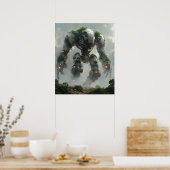 Natuur Robot Titan Warrior Poster (Keuken)