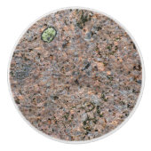 Natuur Rock Foto Geology with Moss Keramische Knop (Voorkant)