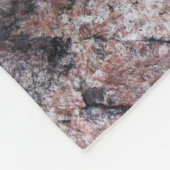 Natuur Rock Texture Pinkish Fleece Deken (Hoek)
