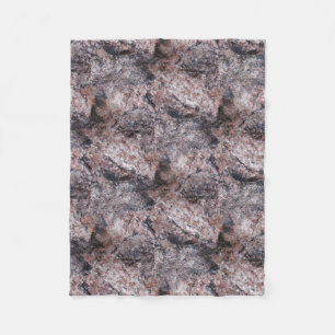 Natuur Rock Texture Pinkish Fleece Deken