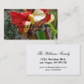 Natuur Rode Bloem Fotografie Visitekaartje (Voorkant / Achterkant)
