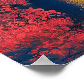 Natuur Rode Boom Poster (Hoek)