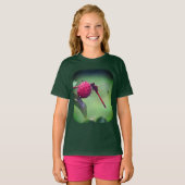 Natuur rode dragonfly Dogwood Fruit T-shirt (Voorkant volledig)