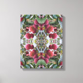 Natuur rode duoghoutvruchten Abstract Canvas Afdruk (Voorkant)