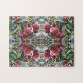 Natuur rode duoghoutvruchten Abstract Legpuzzel (Horizontaal)