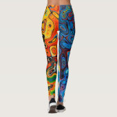 Natuur Rode Herfst Leggings (Achterkant)