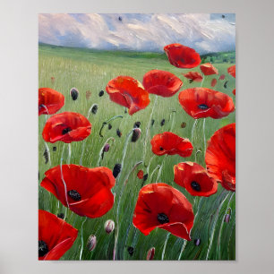 Natuur Rode papaver Poster