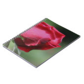 Natuur rode rosebud-ventilator notitieboek (Linkerzijde)