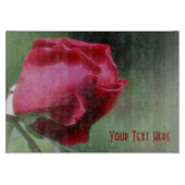 Natuur rode rosebud-ventilator snijplank (Voorkant)