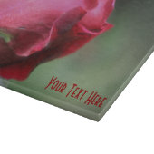 Natuur rode rosebud-ventilator snijplank (Hoek)