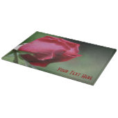 Natuur rode rosebud-ventilator snijplank (Hoek)