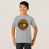 Natuur roept. Avontuur wacht! Inspirerend T-shirt (Voorkant volledig)