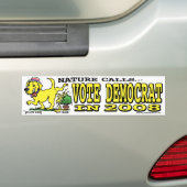 Natuur roept Bumpersticker  (Op auto)