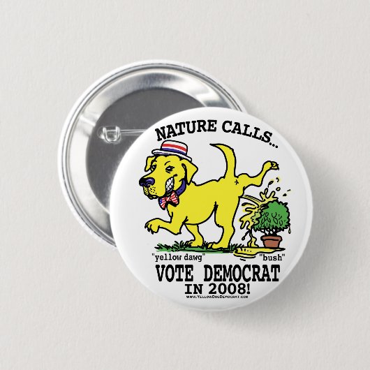 Natuur roept Button  (Voorkant /achterkant)