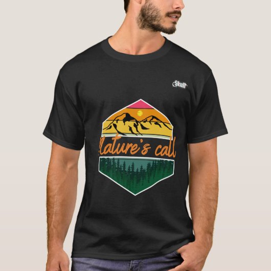 Natuur roept Shirt - ideaal voor Natuur en reizen (Voorkant)