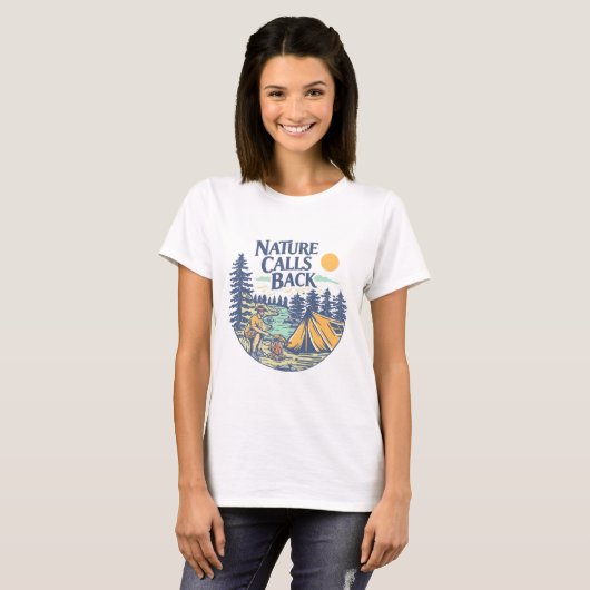 Natuur Roept Terug T-shirt (Voorkant volledig)
