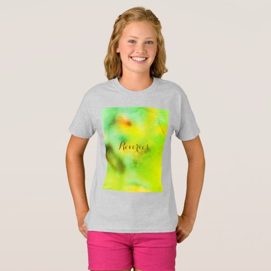  Natuur – Romantische Abstracte elegantie T-shirt (Voorkant volledig)