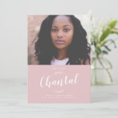 Natuur Roos Afstuderen Kaart (Staand voorkant)