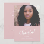 Natuur Roos Afstuderen Kaart (Voorkant / Achterkant)