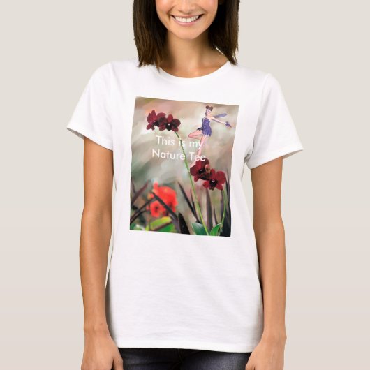 Natuur Rot-shirt met airy & Flowers T-shirt (Voorkant)