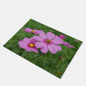 Natuur roze kosmos Flowers Deurmat (Schuin)