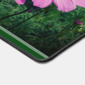 Natuur roze kosmos Flowers, gepersonaliseerd Bureaumat (Hoek)