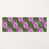 Natuur roze kosmos Flowers, gepersonaliseerd Yogamat (Voorkant (horizontaal))