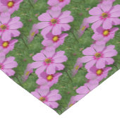 Natuur roze kosmos Flowers Patroon Korte Tafelloper (Hoek)