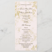 Natuur Roze Programmakaart (Voorkant)