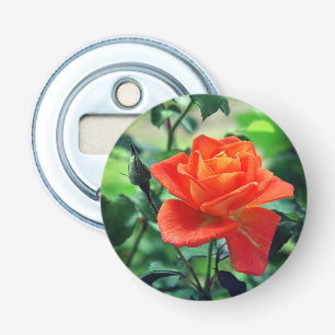 Natuur Roze Rozenbloem-46458 Button Flesopener