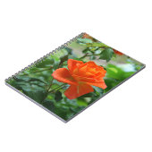 Natuur roze rozenbloem notitieboek (Linkerzijde)
