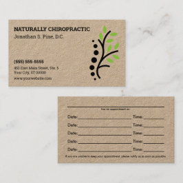 Natuur ruggengraat Logo Afsprakenkaartje