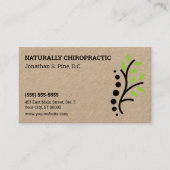 Natuur ruggengraat Logo Afsprakenkaartje (Voorkant)